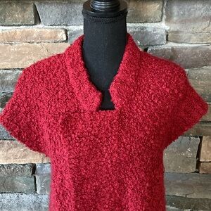 Free People Chunky Knit Lambswool Mohair Zip Up Boho Sweater Dress